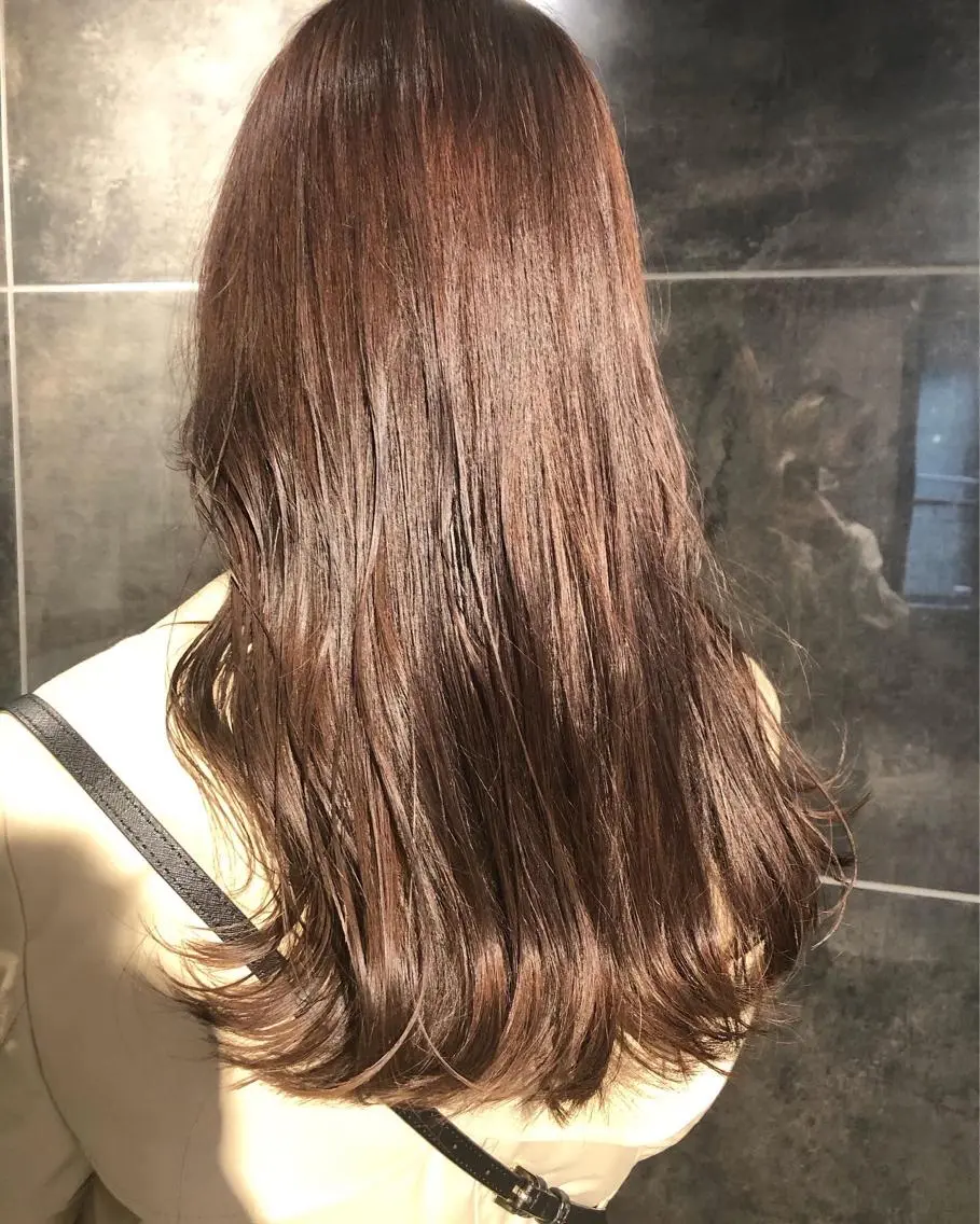 ロング カラー ヘアアレンジ ブラウンカラー ピンクカラー ピンクブラウン カット ヘアカラー トリートメント メンズ特化✂️栗原 侑也のヘアスタイル