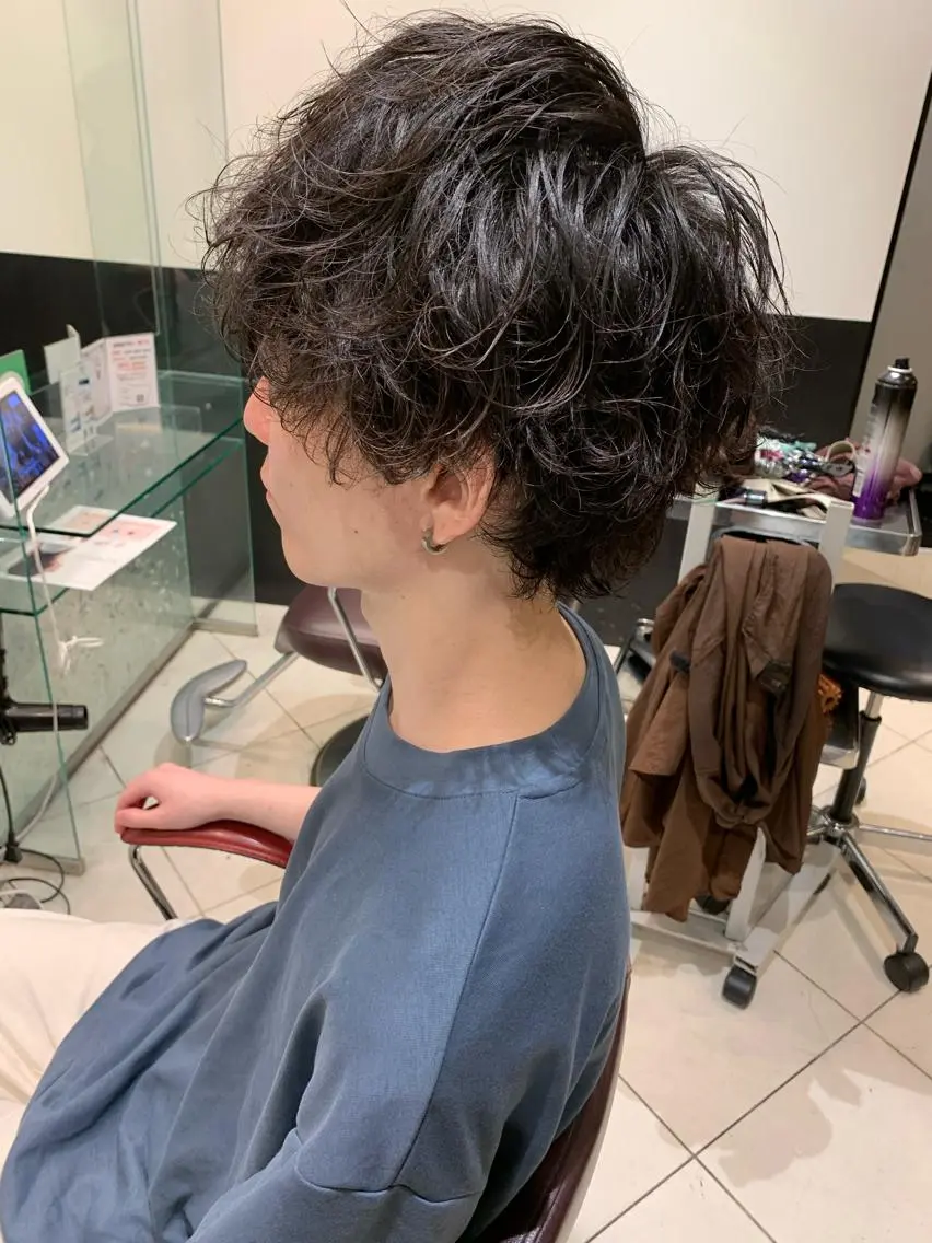 メンズ カット パーマ トリートメント ヘアセット ✨上村 潤平✨メンズヘア✨のヘアスタイル