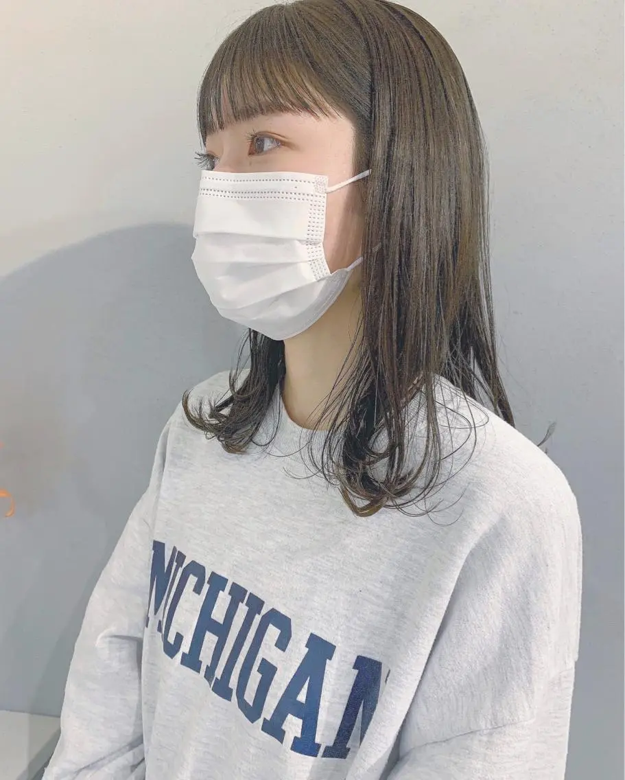 ミディアム カラー ボブパーマコテ巻き風 パーマNo1深江秀平のヘアスタイル
