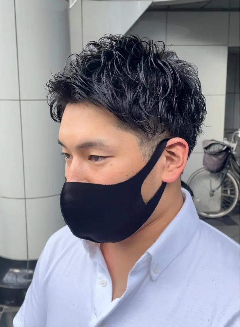 メンズ カット パーマ トリートメント 古指 匠巳のヘアスタイル