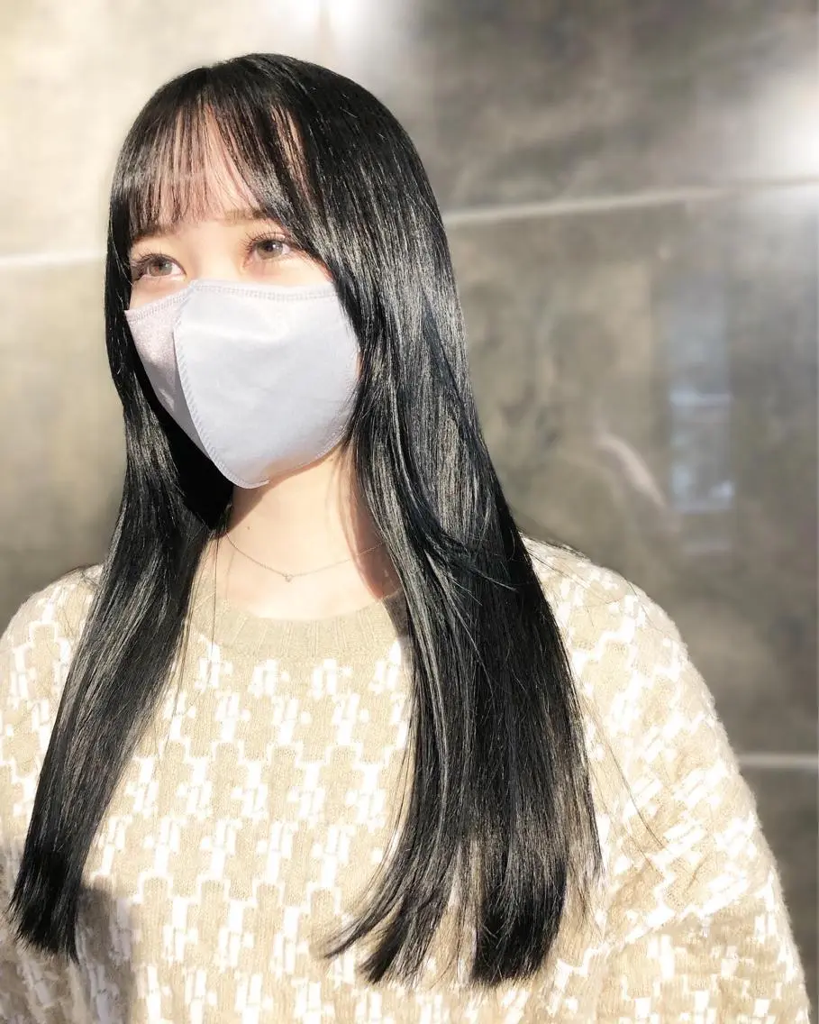 ロング カラー ヘアアレンジ 黒髪 ヘアカラー トリートメント メンズ特化✂️栗原 侑也のヘアスタイル
