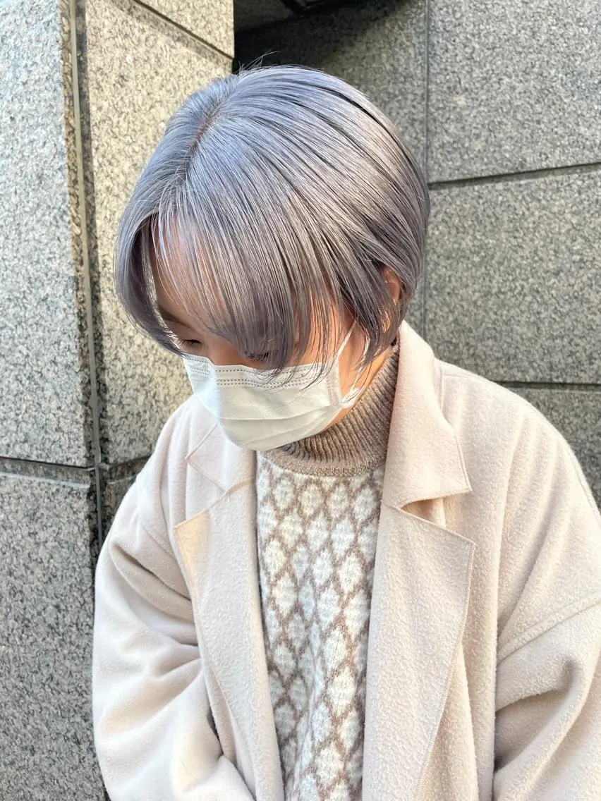 ショート カラー 韓国風ヘア ショートヘア 💎韓国風レイヤー /ボブ💎Namiのヘアスタイル