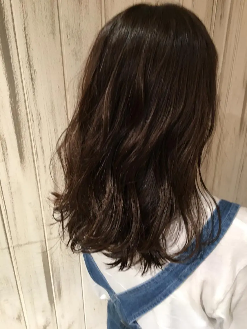 ロング カラー グレージュ 永井大樹✨ 透明感カラー✨のヘアスタイル