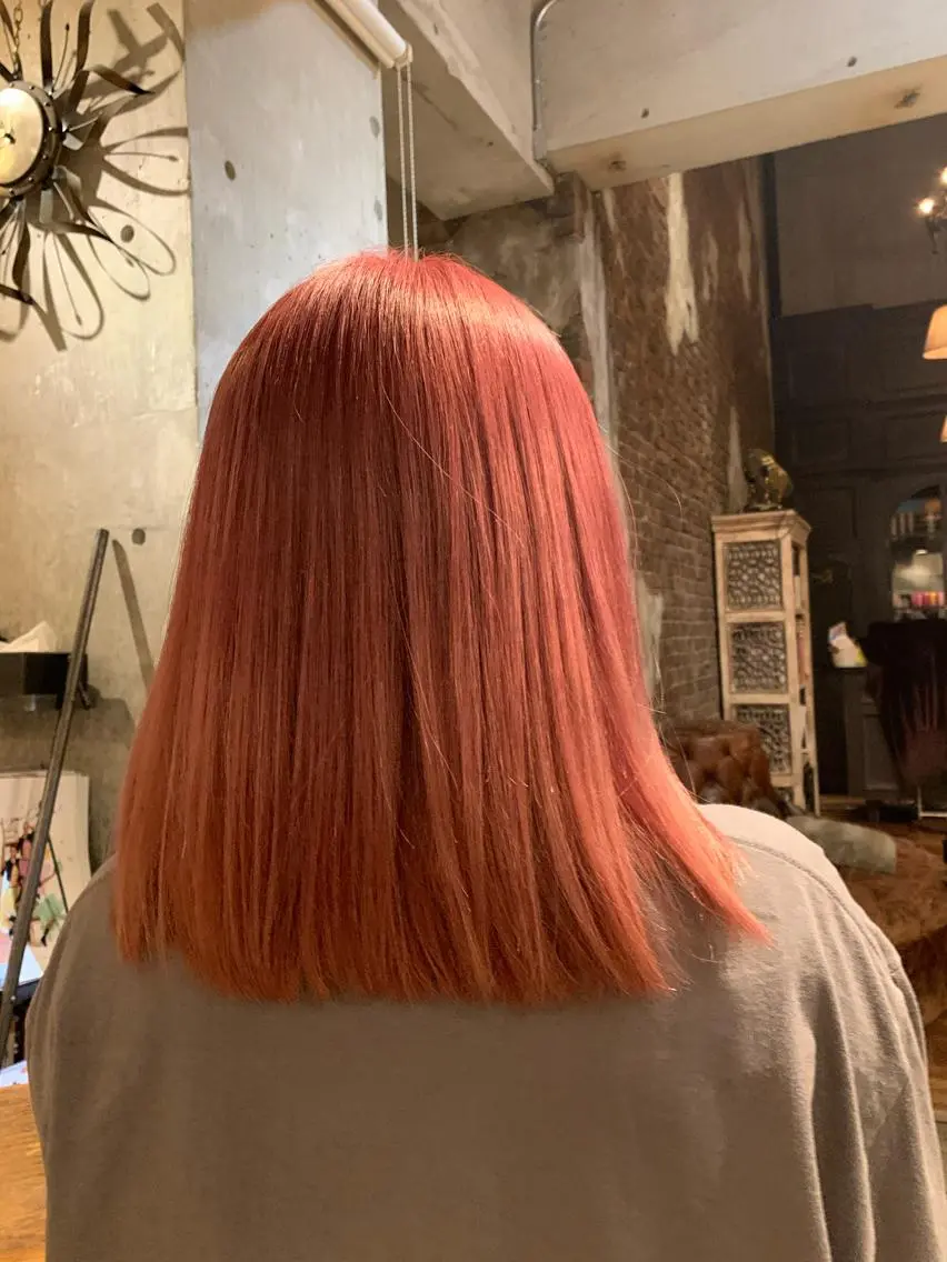 セミロング カラー ヘアアレンジ ボブパーマコテ巻き風 パーマNo1深江秀平のヘアスタイル