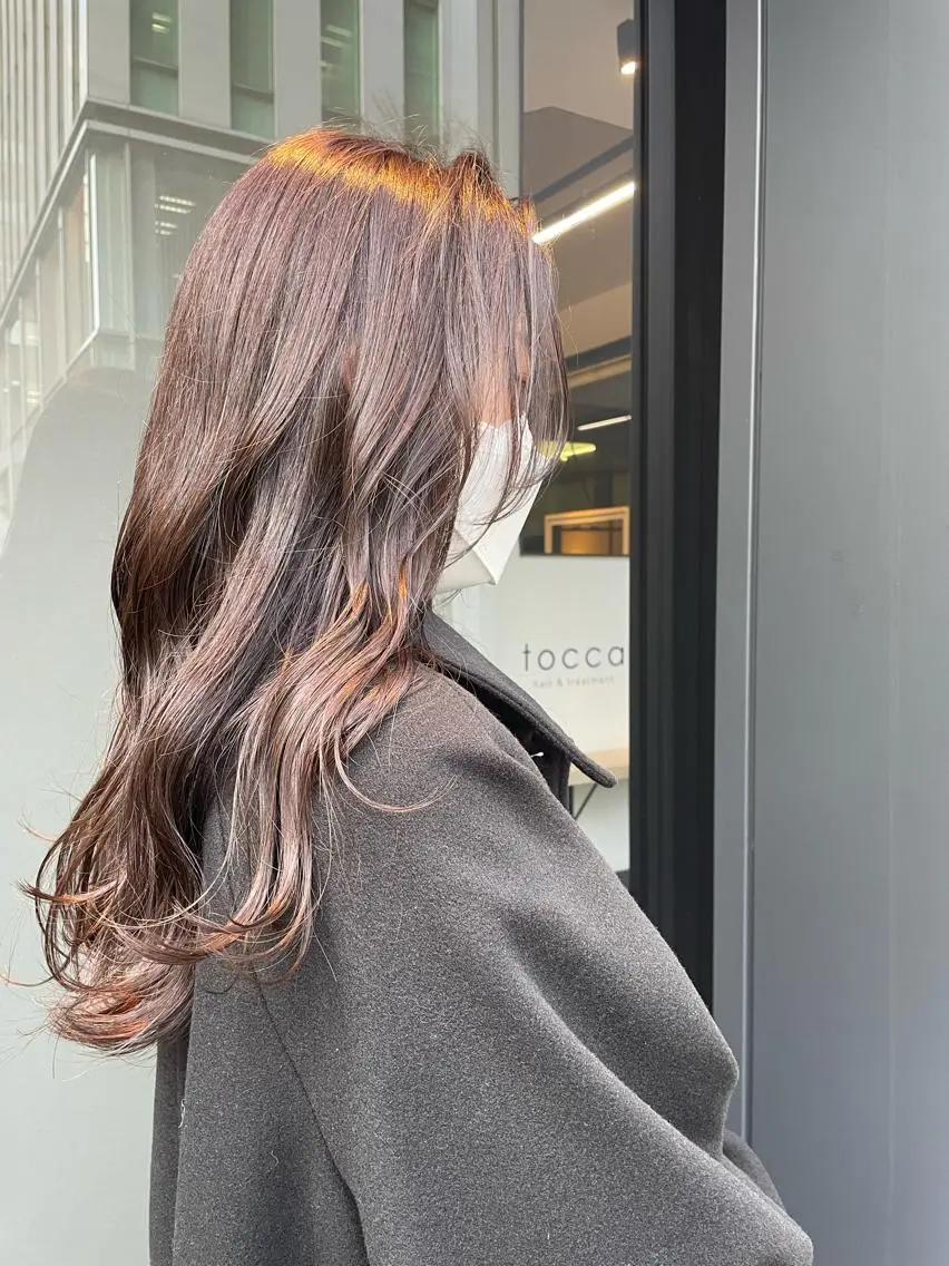 ロング ヘアカラー トリートメント ショート✨顔まわり マツモト ショウゴのヘアスタイル