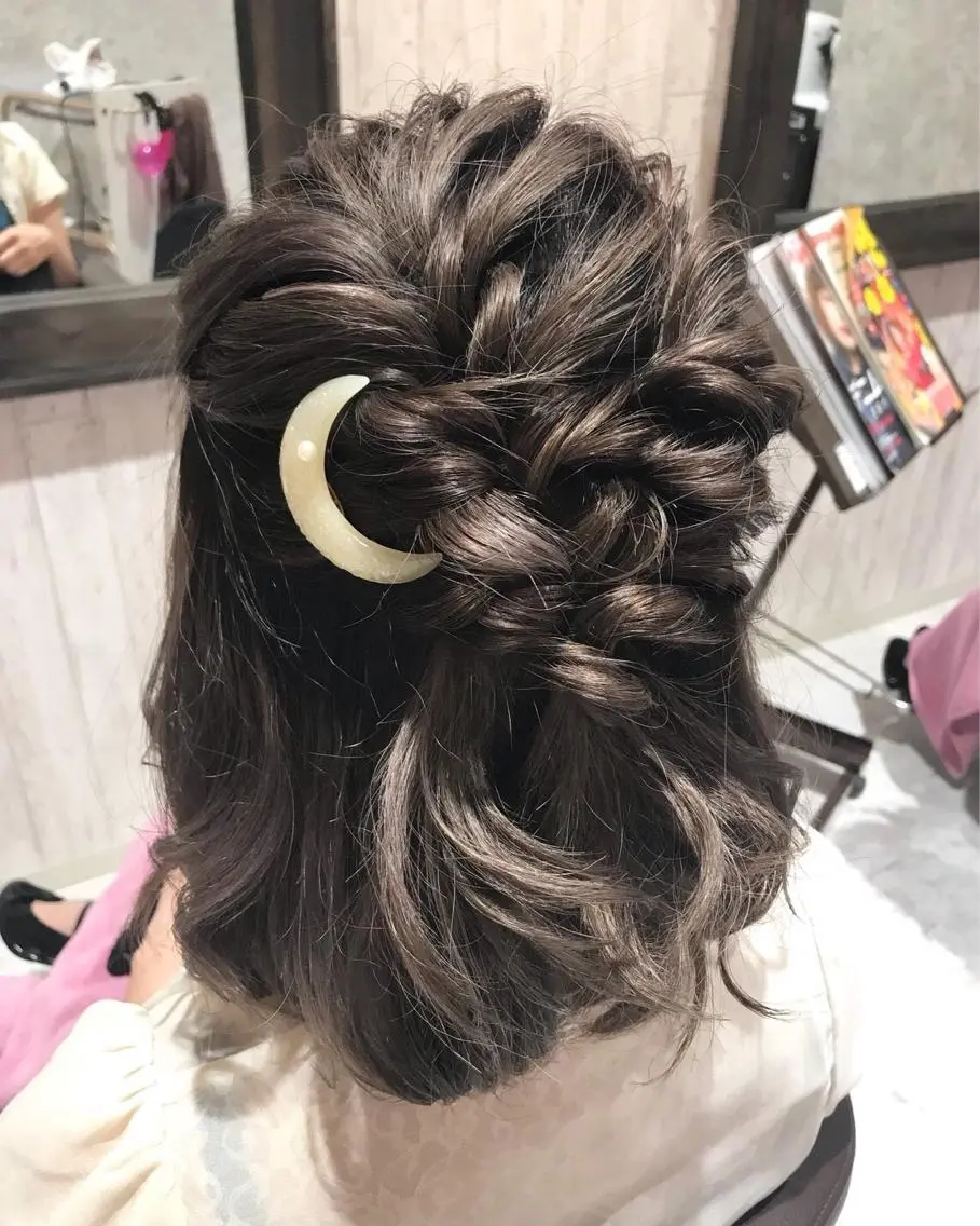 ミディアム ヘアアレンジ 🫟Blanco🫟 Color&Careのヘアスタイル
