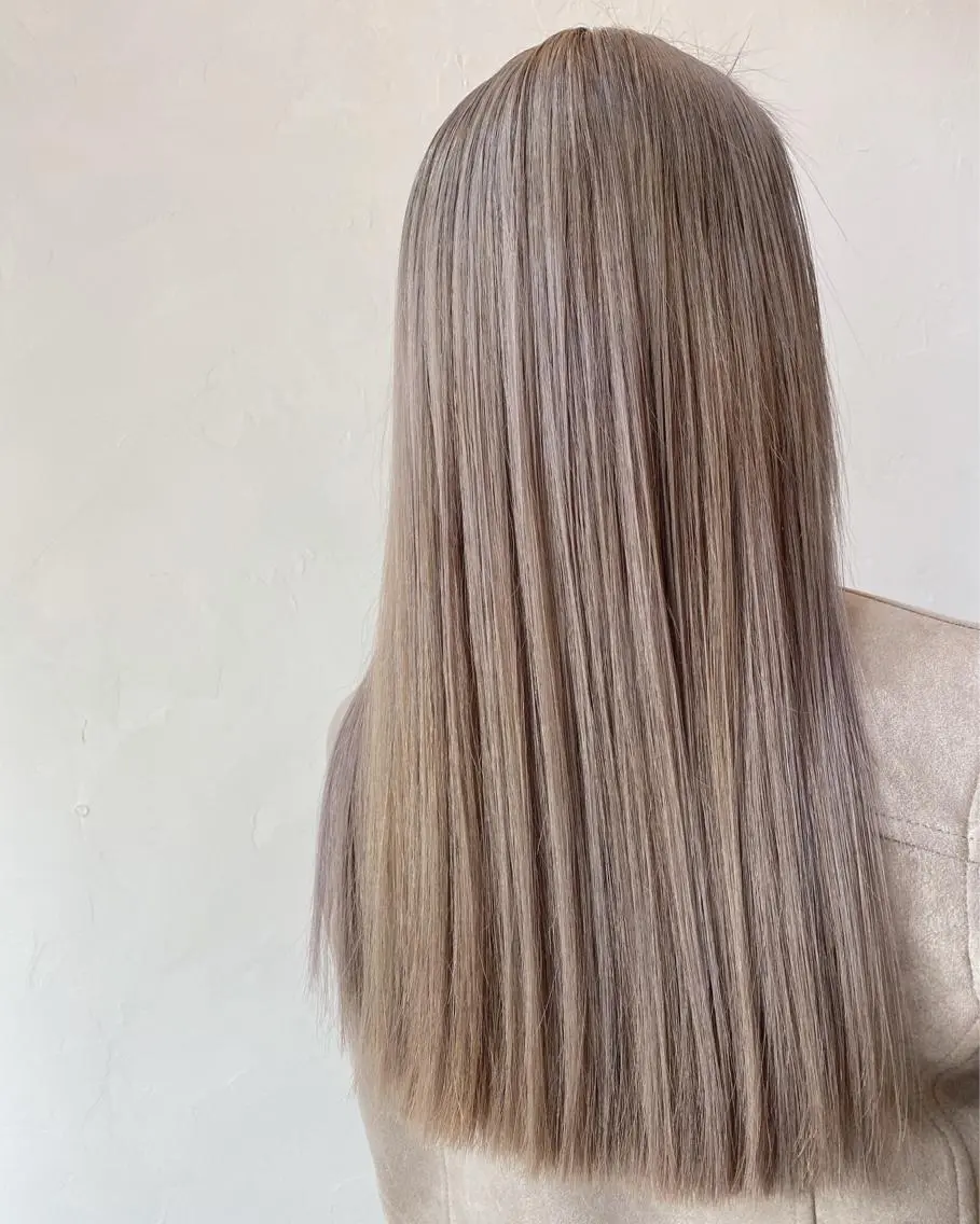 ロング カット ヘアカラー トリートメント ヘアーサロン アルカンシエルのヘアスタイル