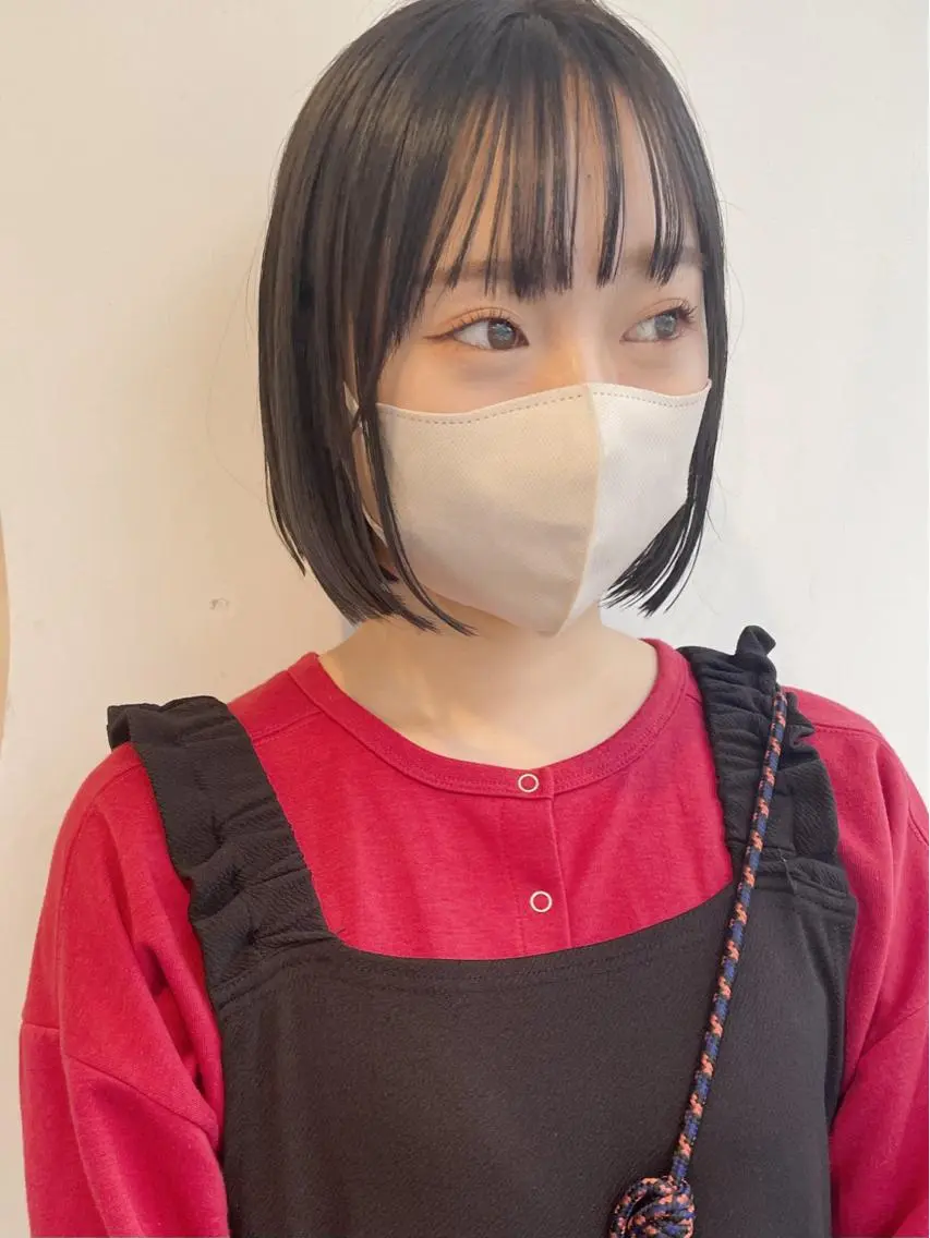 ショート 切りっぱなしボブ ボブ 【ボブ/個室サロン】 癒し空間mimuraのヘアスタイル
