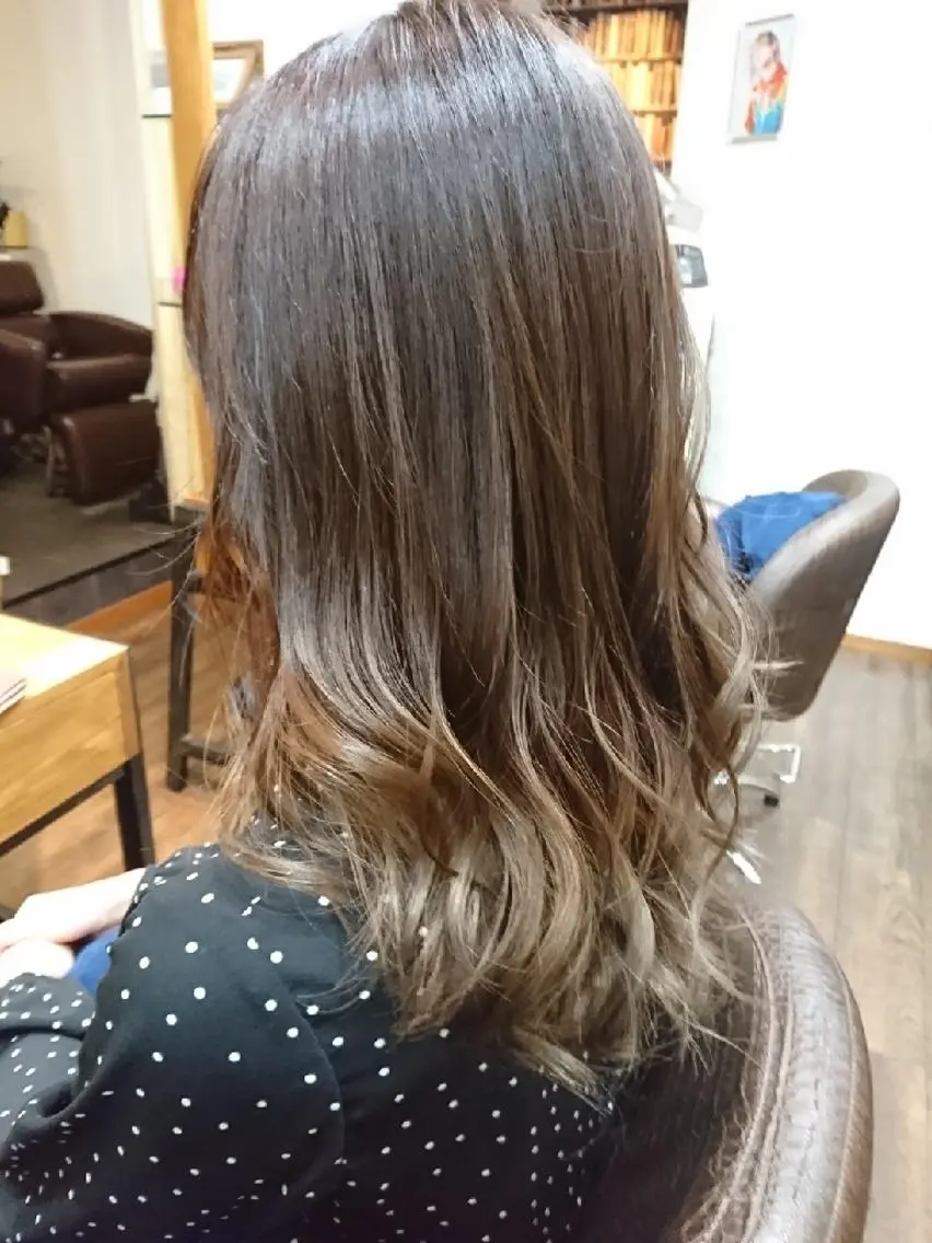 ロング カラー パーマ メンズ ヘアアレンジ メンズハイライト グラデーションカラー ハイライトカラー ハイライト まとまり💯悩み改善 ★松本尚弥★店長のヘアスタイル
