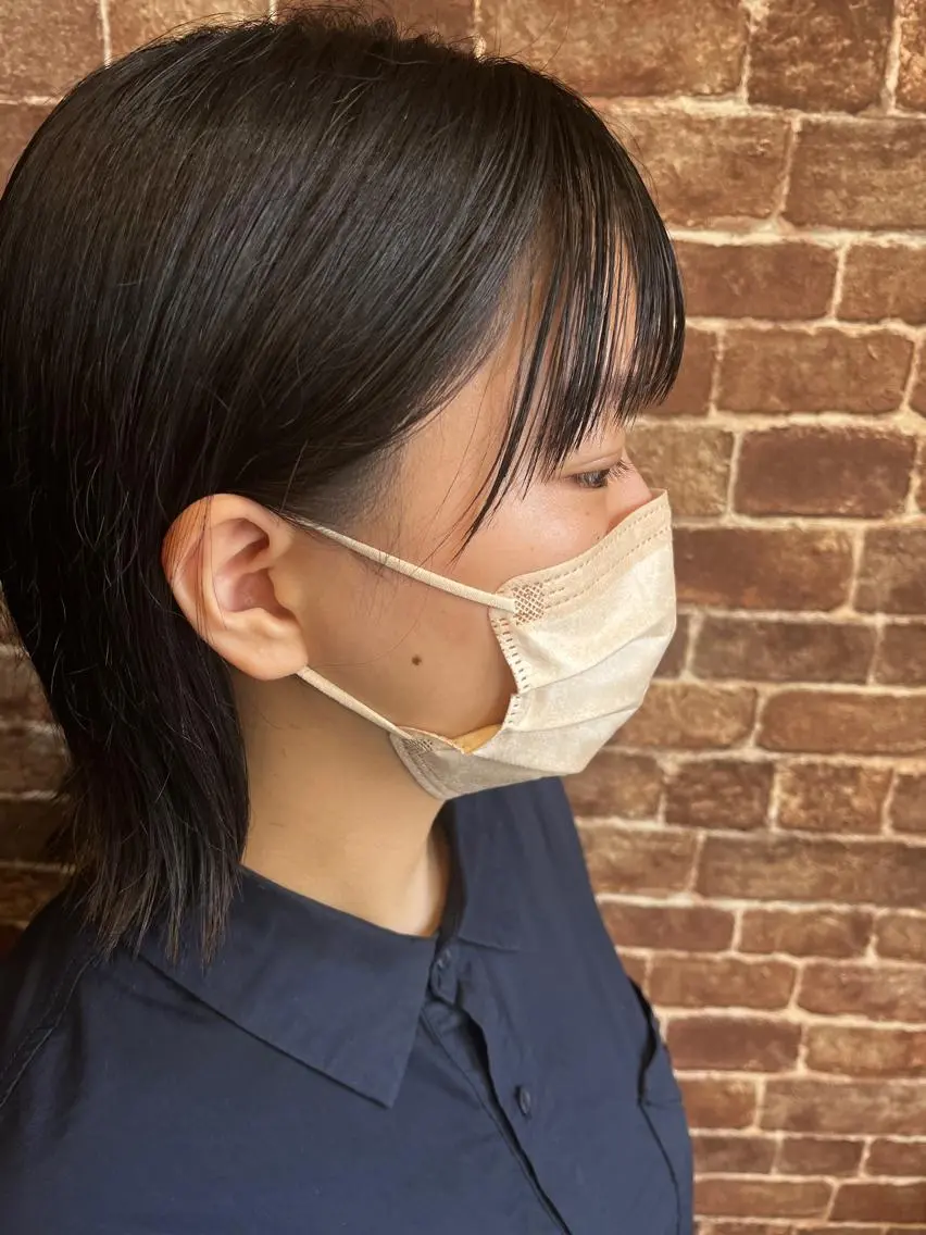 ミディアム カラー パーマ ヘアアレンジ メンズ キッズ ネイル マツエク・マツパ アイブロウ ミディアムパーマ メンズパーマ ブラウンカラー ケアカラー 透明感カラー 久木原 ゆりのヘアスタイル