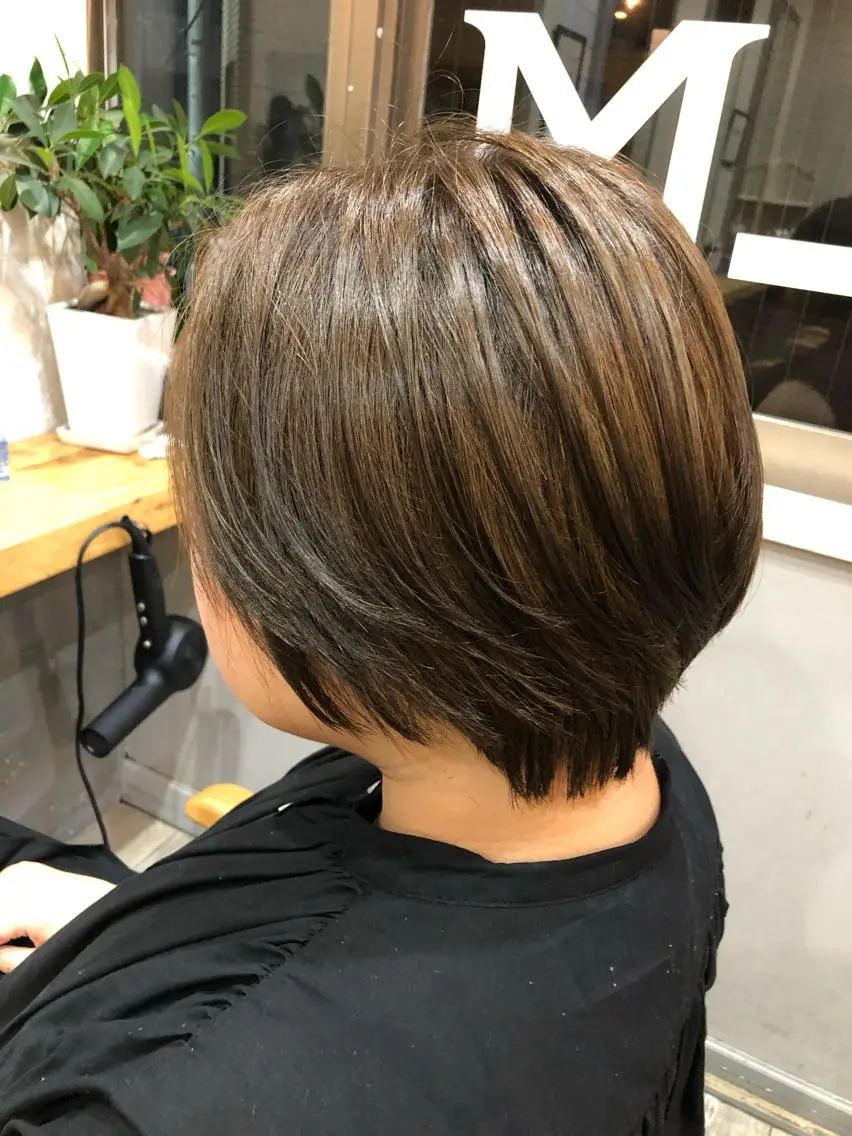 ショート カラー メンズhair /こえびのヘアスタイル