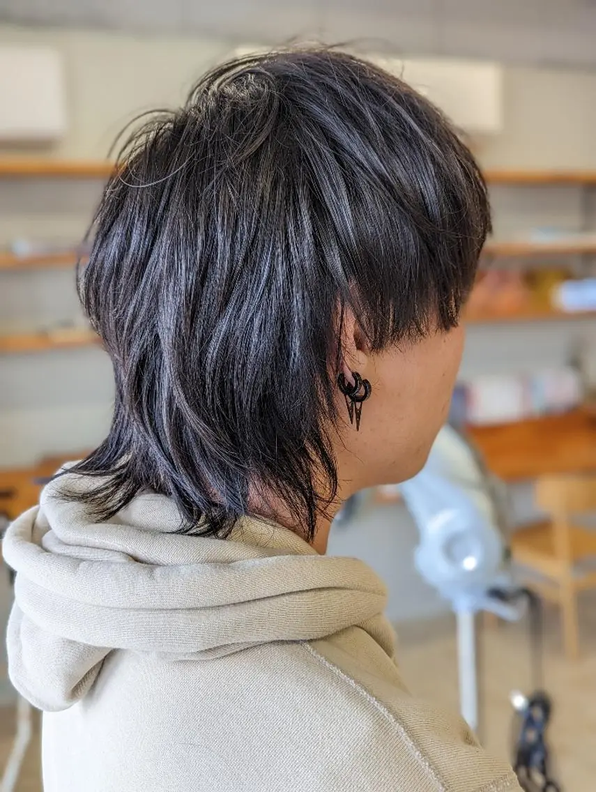 ショート ショートヘア ウルフカット カット 林 直紀のヘアスタイル