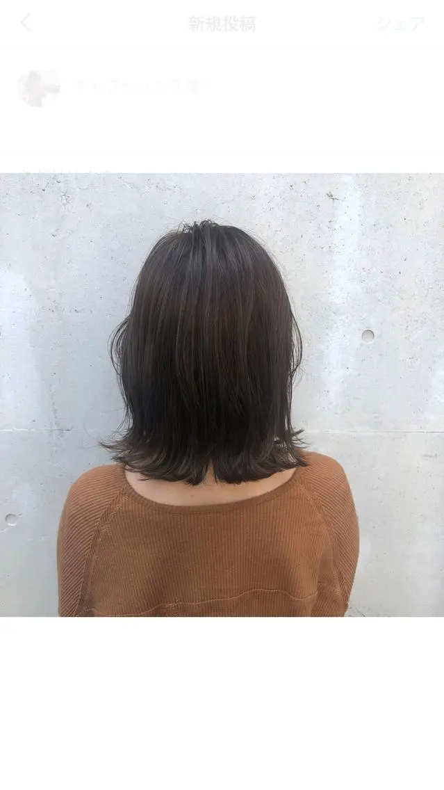 ミディアム カラー 切りっぱなしボブ グレージュ ボブ カット ヘアカラー トリートメント 酸性縮毛矯正🧴韓国 レイヤー/髪質改善のヘアスタイル