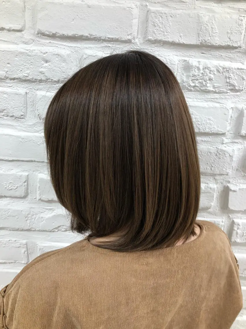 ミディアム カラー 横山 穂高のヘアスタイル