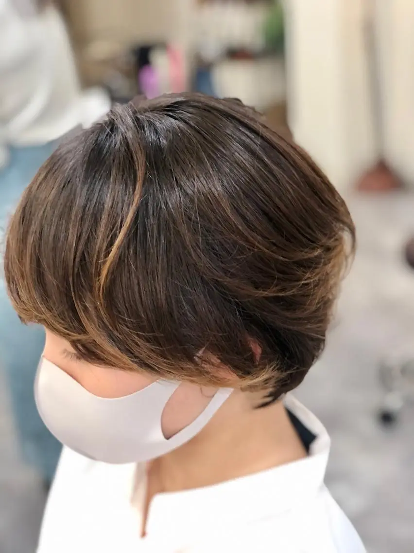 ショート ハンサムショート ショートヘア カット トリートメント H by Real meのヘアスタイル