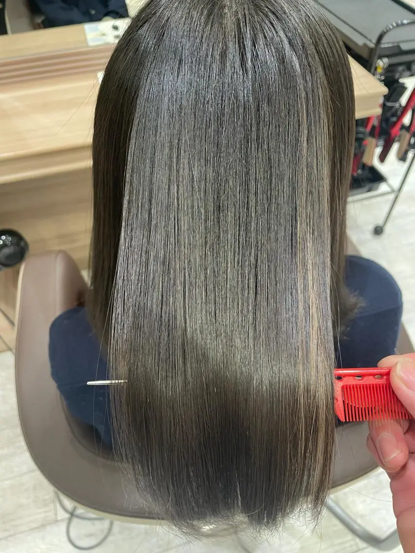 セミロング 縮毛矯正 トリートメント 赤澤 海斗のヘアスタイル