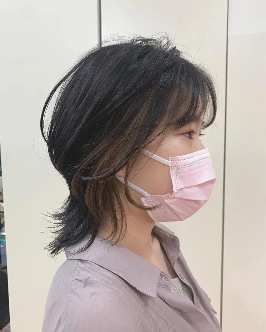 ショート カラー ブリーチ 顔周りカット ヘアカラー ayaka 大宮のヘアスタイル