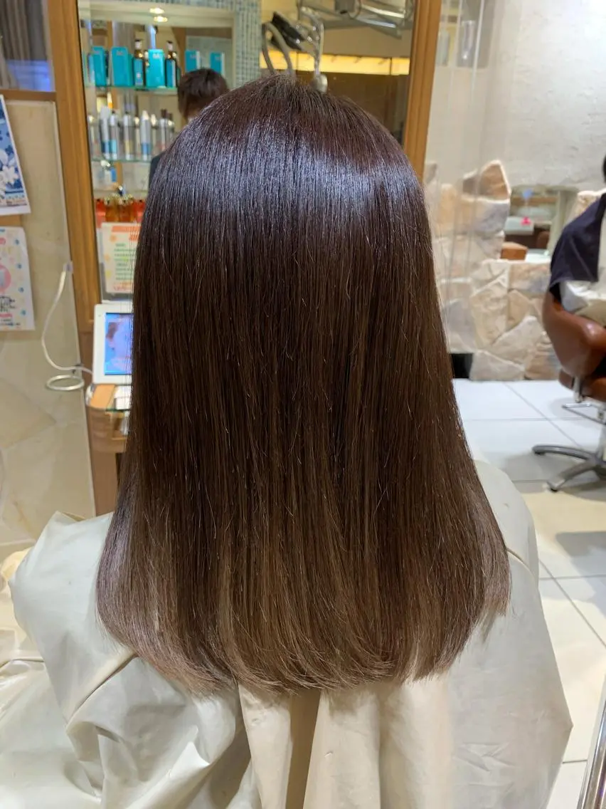 ミディアム 新宿メンズパーマ特化 メンズバレイヤージュのヘアスタイル