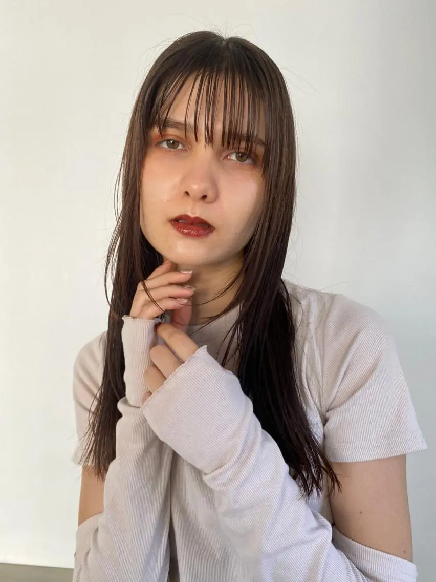 カラー ミディアム アディクシーカラー ブリーチ ブロンド ブルーカラー ハイライトカラー カット ヘアカラー トリートメント CEINE+ officialのヘアスタイル