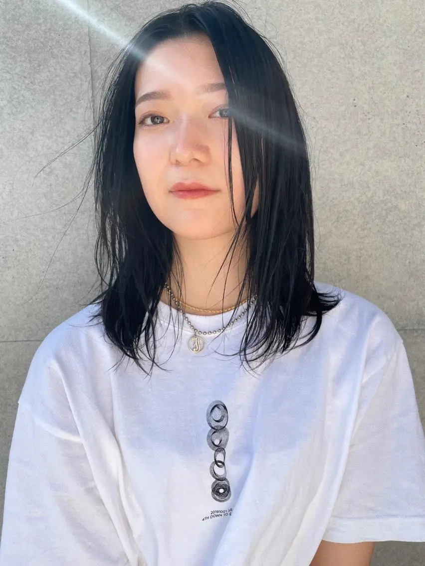 ミディアム カラー カット ヘアカラー トリートメント センスをお届けします 大谷将生infpのヘアスタイル