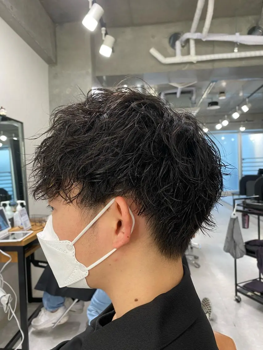 ショート パーマ メンズ カット パーマ トリートメント メンズパーマ/カラー /店長コハシ◎のヘアスタイル
