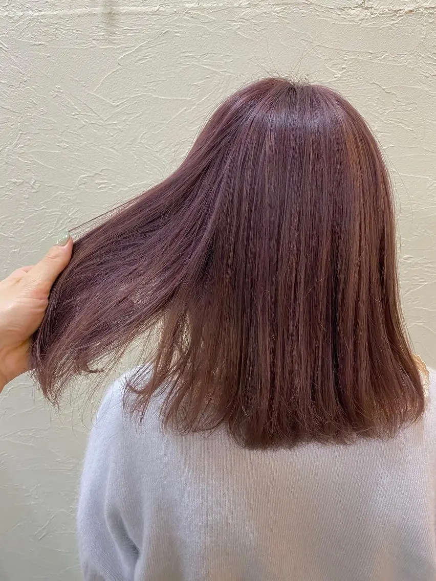 セミロング カラー ピンクカラー カット ヘアカラー トリートメント ENIF ヤマグチアツコのヘアスタイル