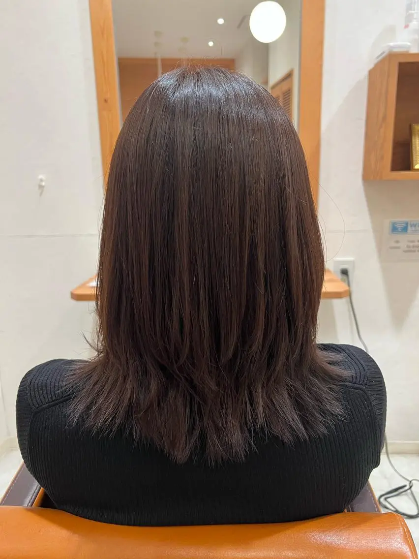 ミディアム 髪質改善 縮毛矯正 トリートメント TELA HAIR 幕張本郷店 千尋のヘアスタイル