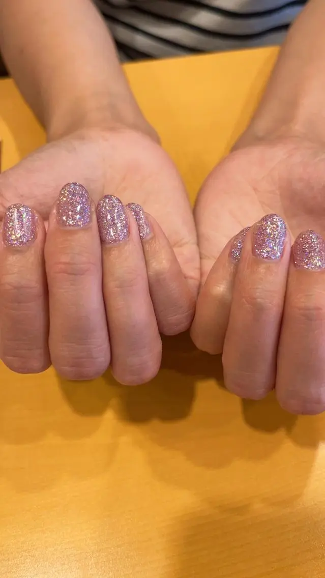 ネイル ラメ(グリッター) ワンカラーネイル Will nail salonのネイルデザイン