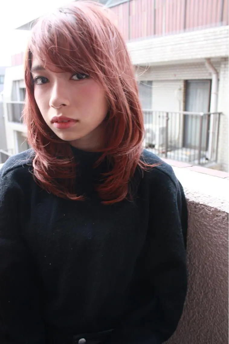 ミディアム カラー パーマ ブリーチ イルミナカラー 髪質改善 トリートメント tuuli トゥーリのヘアスタイル