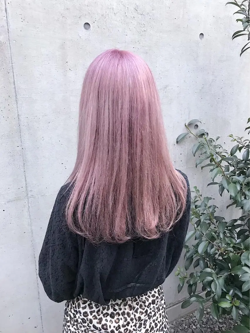 セミロング カラー アッシュ アッシュグレー ベージュカラー 黒髪 ブリーチ 💕ブリーチ/ヘアメ 🎀YUUKAのヘアスタイル