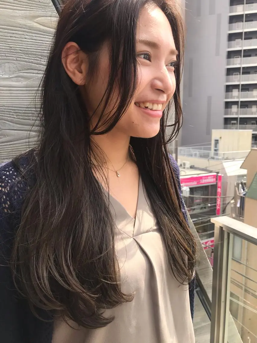 セミロング ヒラヤマ ユウスケのヘアスタイル
