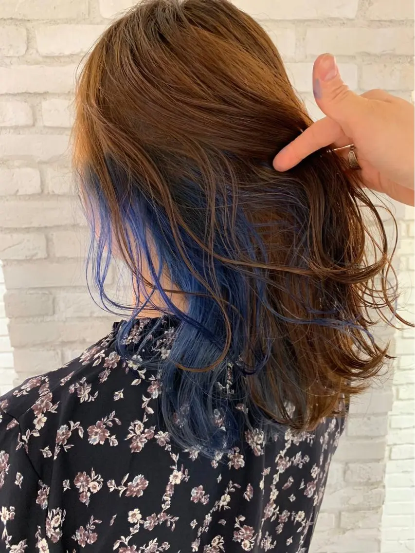セミロング カット ヘアカラー トリートメント ハイトーン/ 髪質改善/垣尾颯大のヘアスタイル