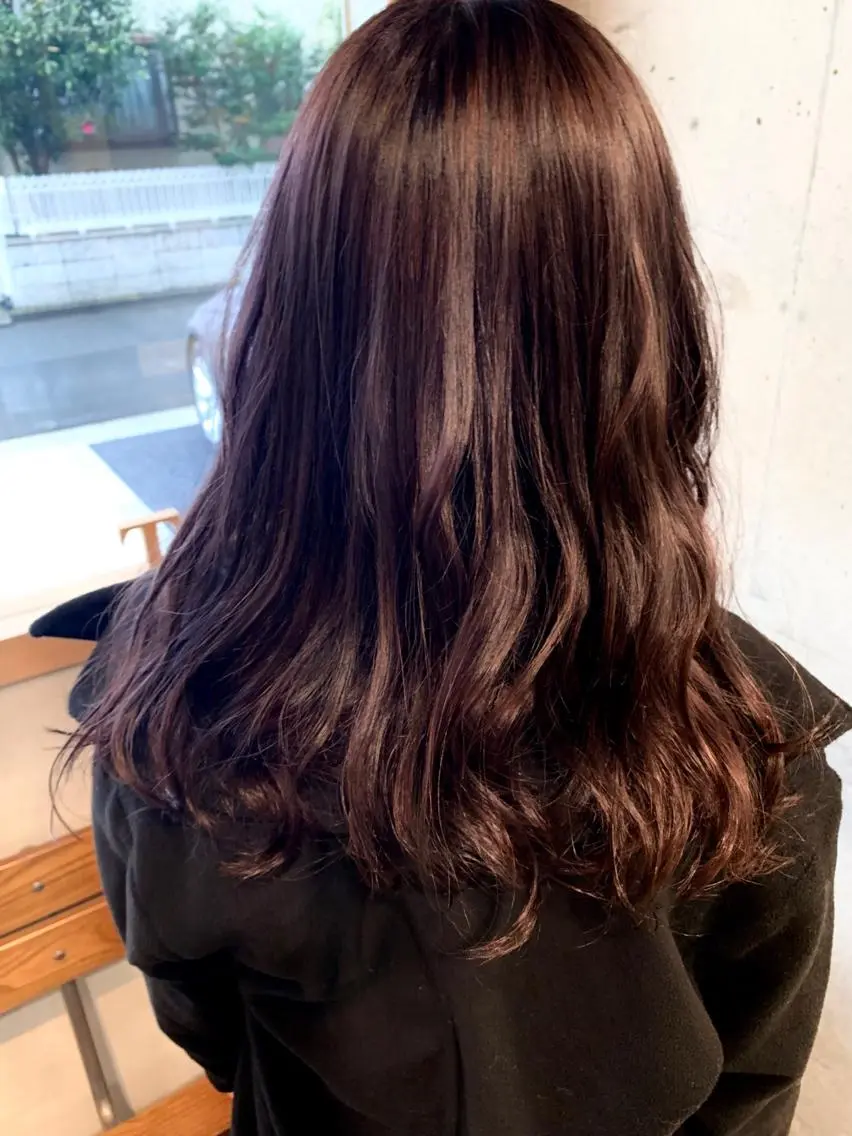 セミロング カラー ラベンダーカラー ショート🌼パーマ 本間正子のヘアスタイル