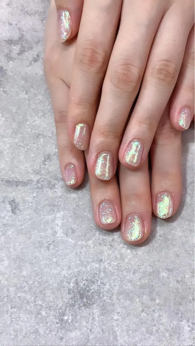 ネイル ラメ(グリッター) ワンカラーネイル ハンドネイル FASTNAIL PLUS 新宿店のネイルデザイン