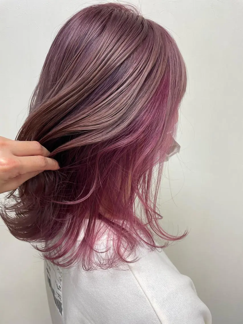セミロング カラー カット ヘアカラー コレットヘアー 田中アヤノのヘアスタイル