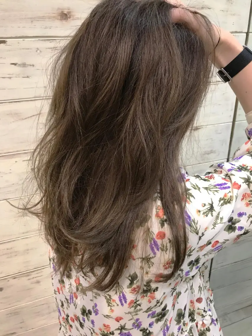 セミロング カラー 日比 貴大/ minim hairのヘアスタイル