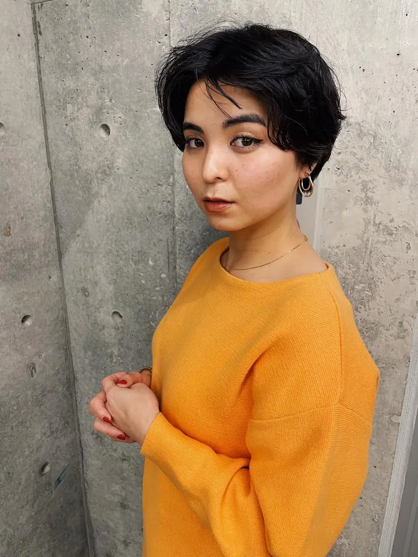 ショート カラー 似合わせカット ショートヘア カット ヘアカラー トリートメント センスをお届けします 大谷将生infpのヘアスタイル