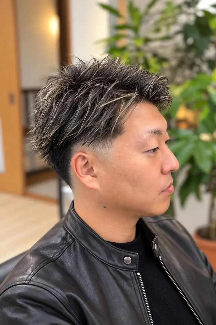 ショート メンズ カット ヘアカラー パーマ TAKA|名駅| 清潔感×上品垢抜けのヘアスタイル