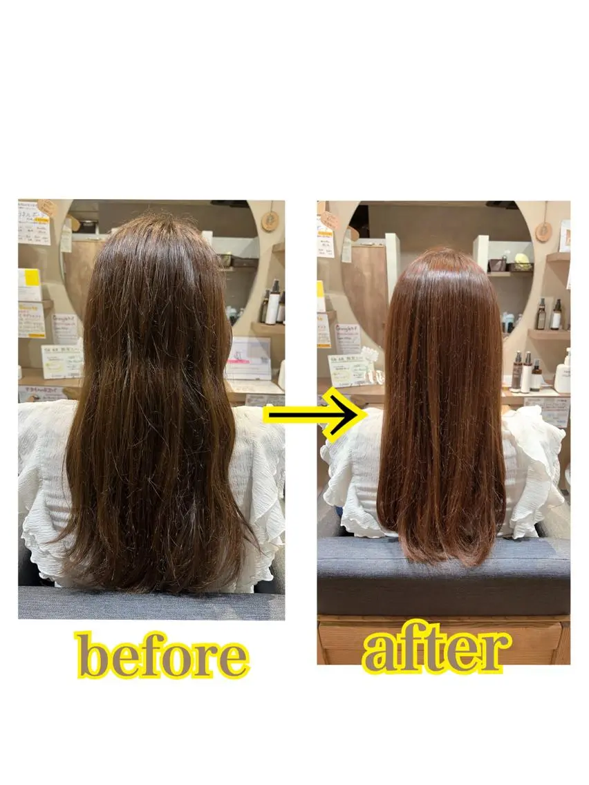 パーマ 縮毛矯正 トリートメント 箕面駅徒歩7分カプロ 三好美鈴のヘアスタイル