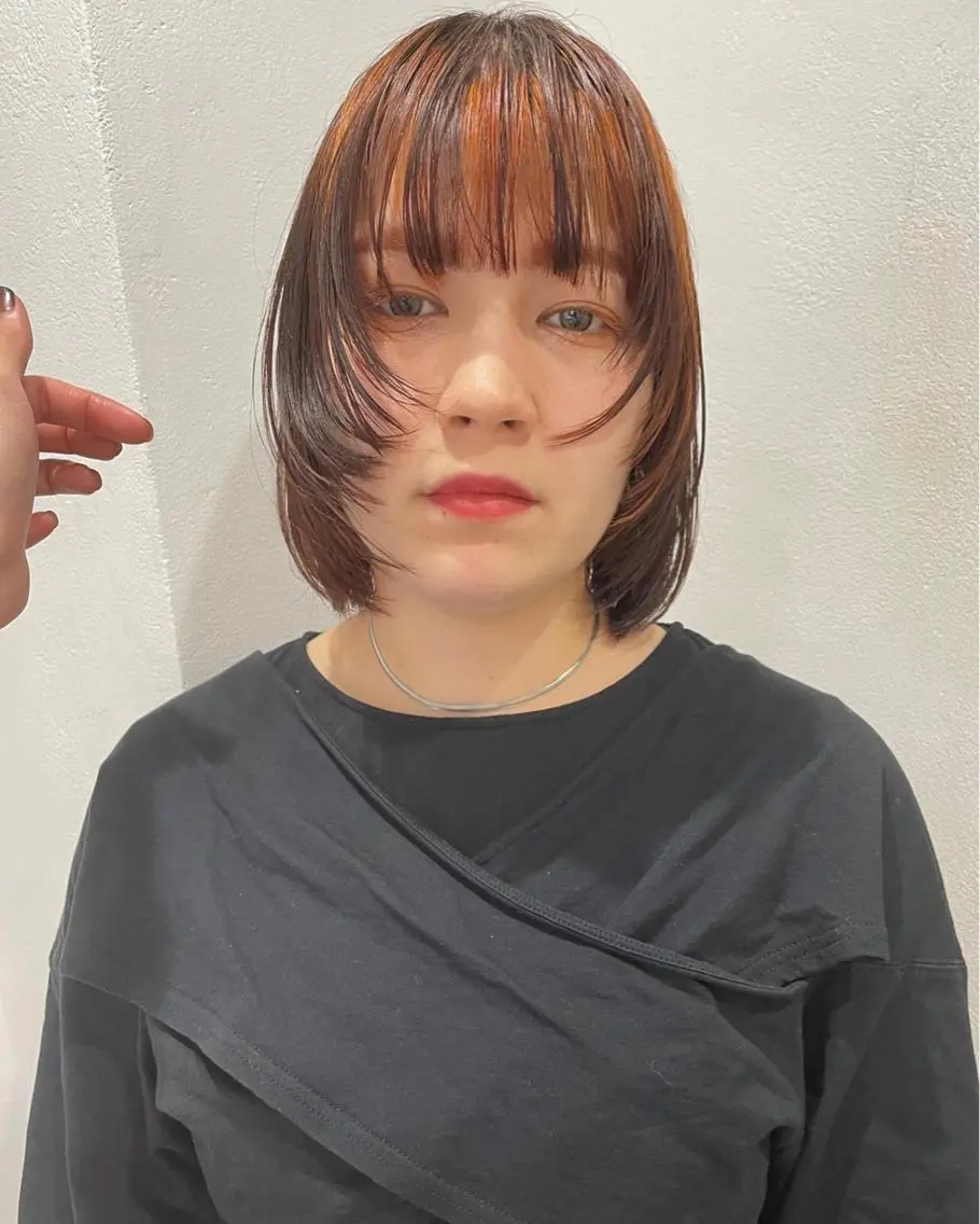 ショート カラー ブリーチ ケアブリーチ デザインカラー ハイライトカラー ボブ カット ヘアカラー トリートメント 村上雅人 ナチュラルモードのヘアスタイル