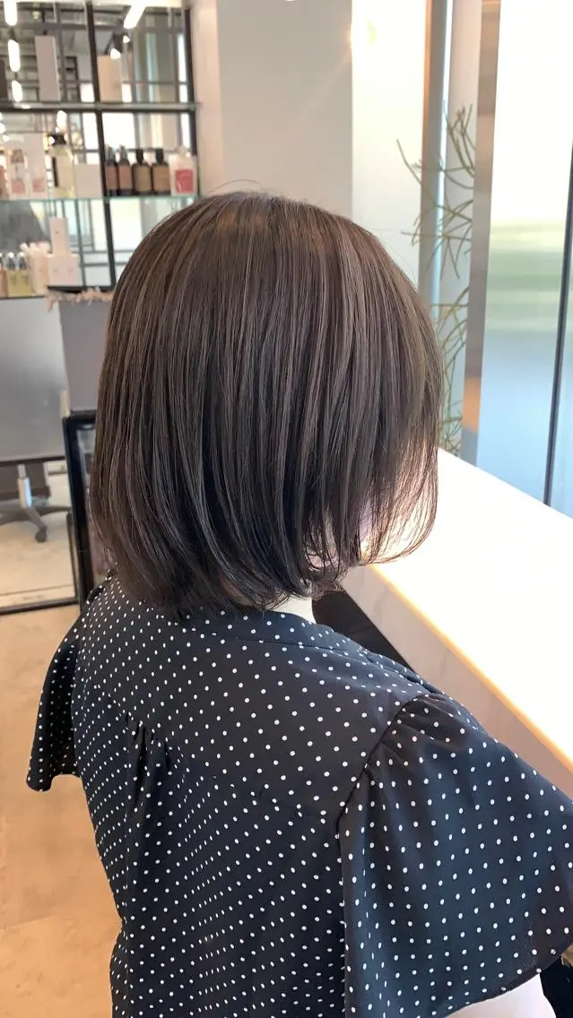 ミディアム カラー カット ヘアカラー トリートメント 韓国レイヤー✨ yasuko銀座のヘアスタイル