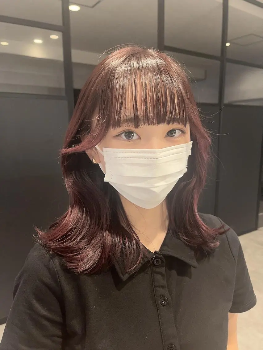 ミディアム カラー ヘアカラー トリートメント MIES amane(アマネ)のヘアスタイル