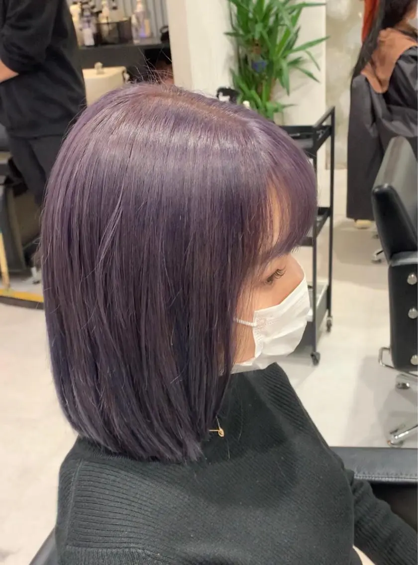 ミディアム カラー megu 髪質改善TaLeのヘアスタイル