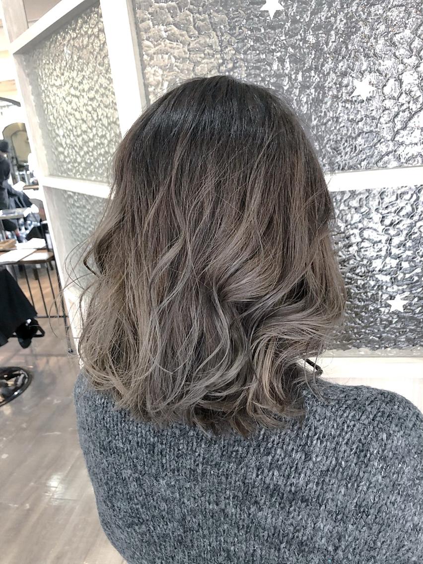 ミディアム レイヤーカット 植田 敬太のヘアスタイル
