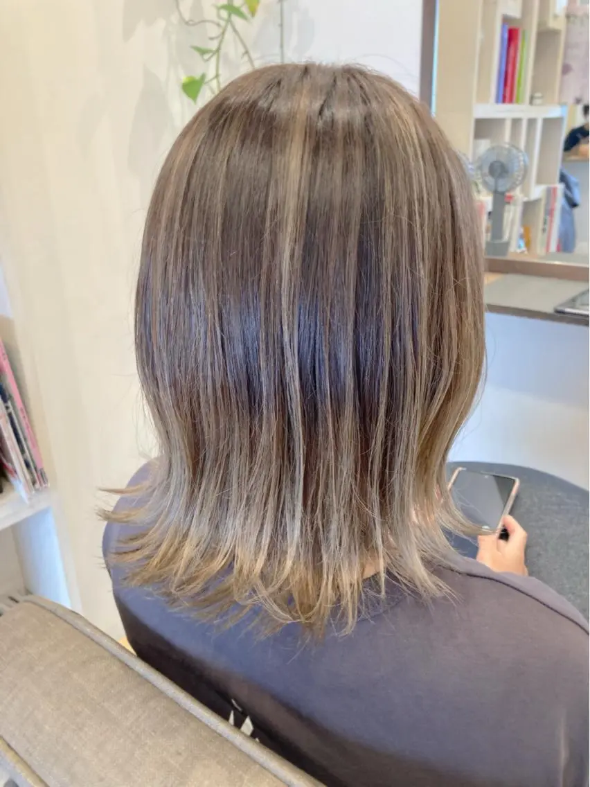 セミロング 撮影モデル募集中☆ オグリヤスエのヘアスタイル
