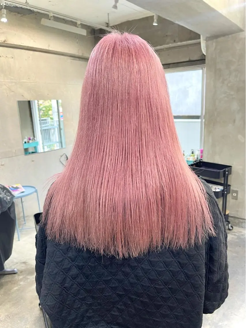 ロング カラー ヘアカラー トリートメント ハッシュカット/ハイ トーン/HIROKIのヘアスタイル