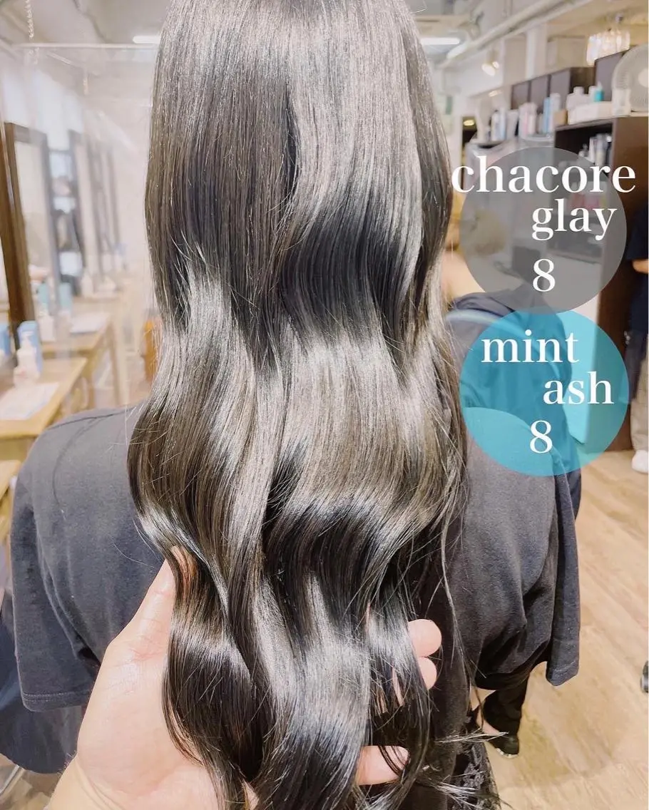 セミロング アッシュ ハイライト カット ヘアカラー トリートメント 360°キレイな ショートカットのヘアスタイル