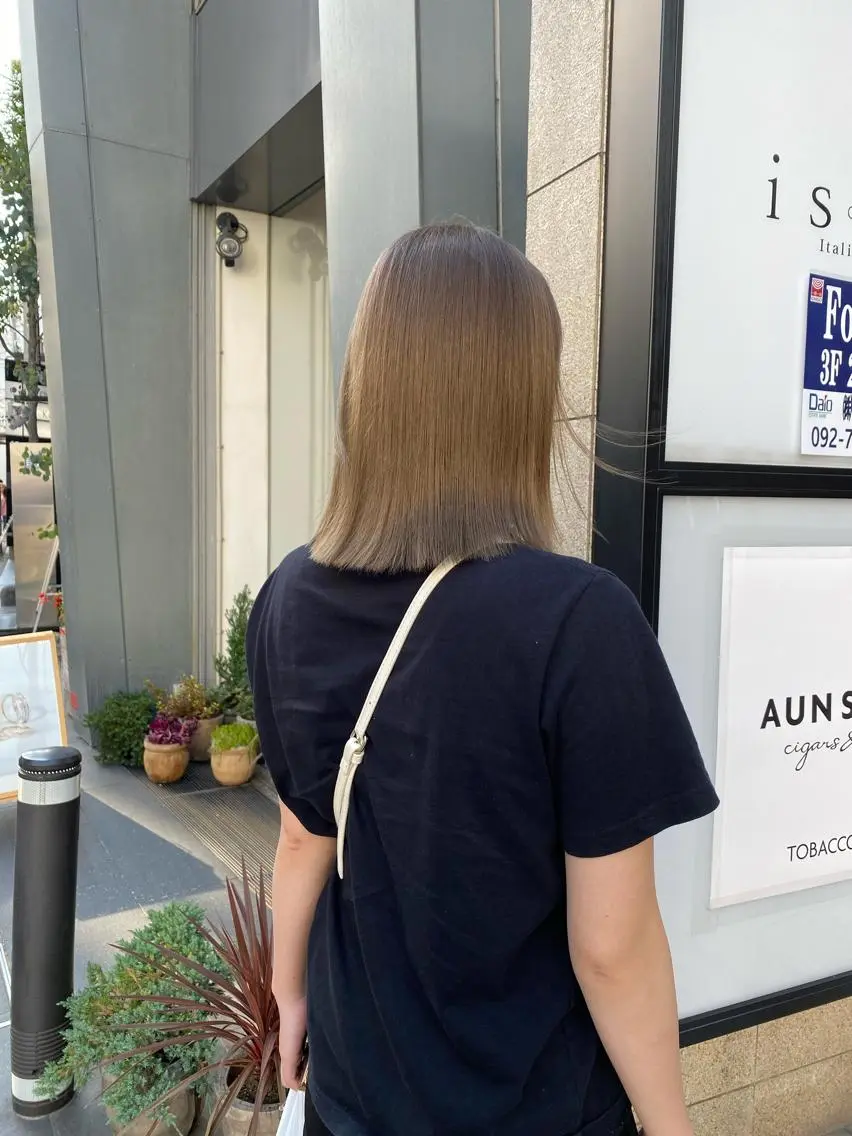 ミディアム カラー ヘアカラー トリートメント 吉武 茂暉のヘアスタイル