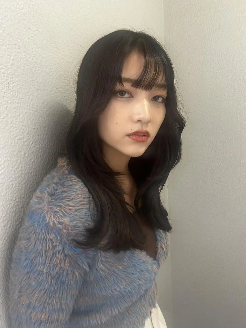 ロング カラー カット ヘアカラー トリートメント 🌼U24 ヘアデザインラボのヘアスタイル