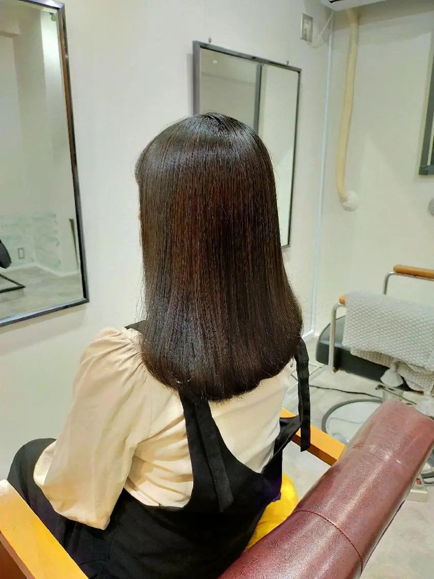 ミディアム トリートメント カット ヘアカラー トリートメント 水素トリートメント/ 髪質改善/ナカノメのヘアスタイル
